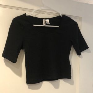 Black crop top, H&M Divided, Small